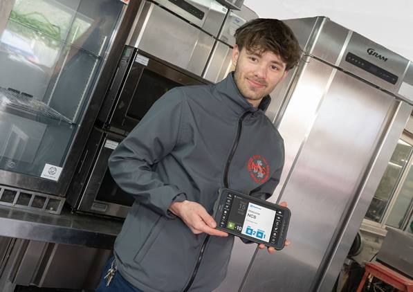 Nationwide Catering Services (NCS) employee using BigChange software