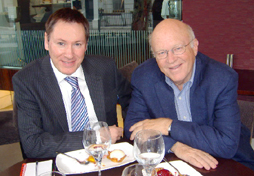 Ian Miller, CSM Editor meets Dr.Ken Blanchard, best-selling author and business guru