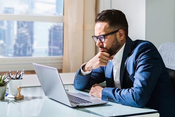 Businessman thinking 