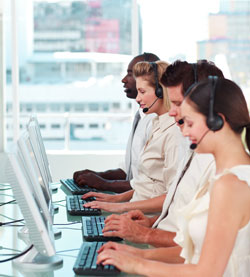 Call center team