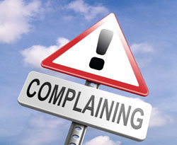 Complaints sign
