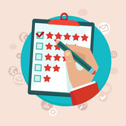 Customer service stars