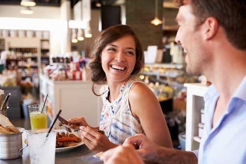 Customers in store
