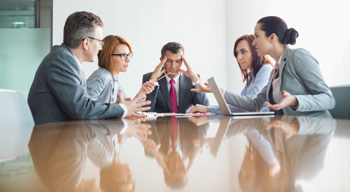 Difficult customer meeting