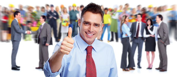 Thumbs up employee