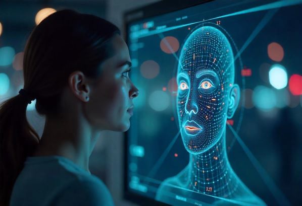 Women using facial recogniton technology
