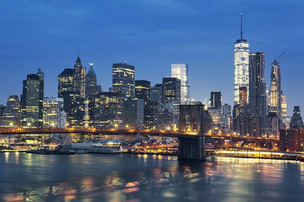 New York city at night