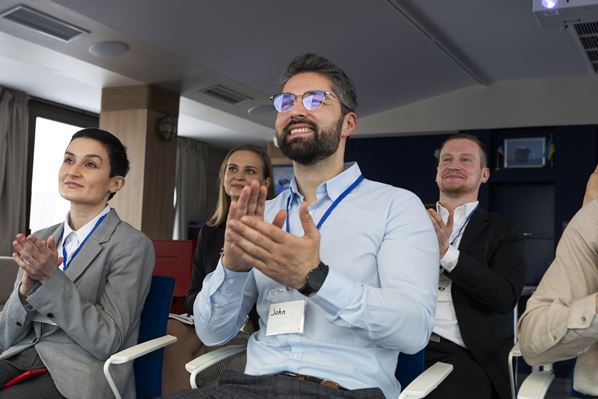 Attendees at a business event