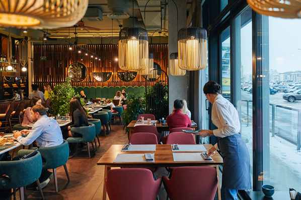 Cosy department store restaurant