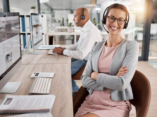 Contact center manager using voice technology software