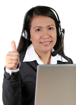 Kind customer service rep