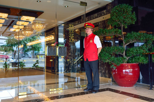 hotel lobby