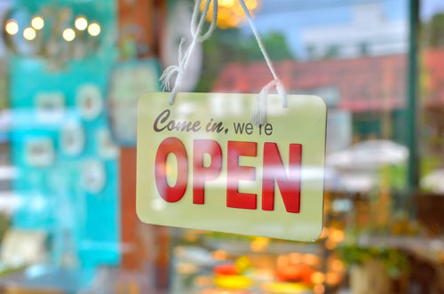 Open for business