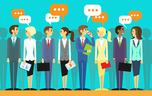 People communicating