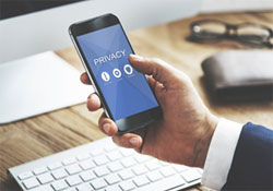 Man holding mobile