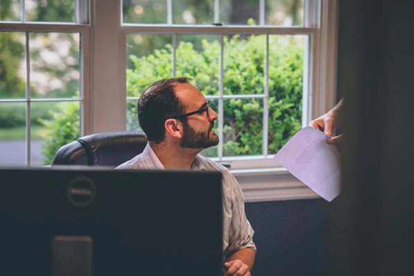 Manager at work in the office