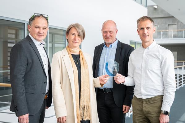 Graphisoft and Sabio team members with 'Project Falcon' Innovation Award 
