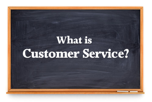 Customer service blackboard