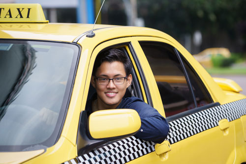 Happy Taxi Driver