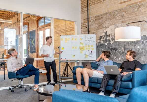 Young start-up business team