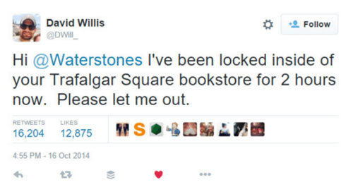 Waterstones tweet