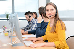 CSR with headset